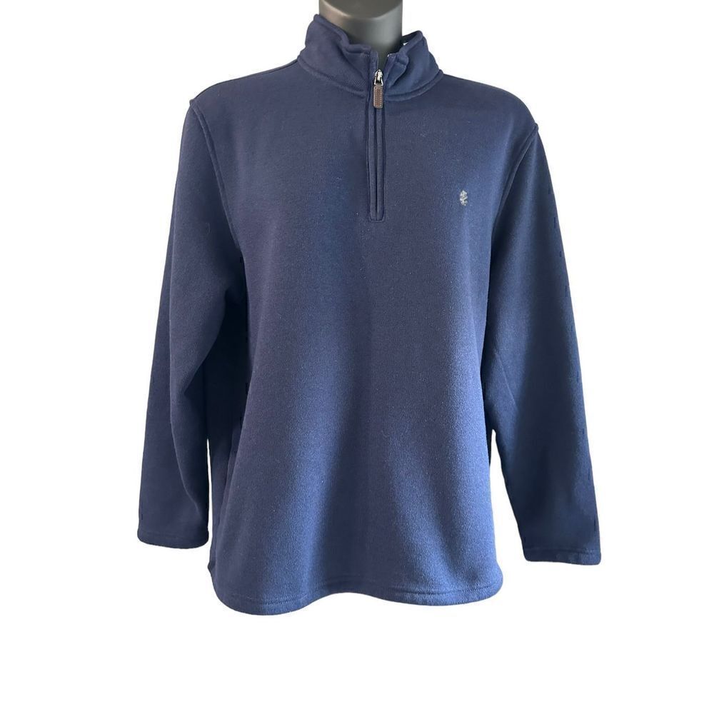 IZOD Women's Blue Quarter Zip Long Sleeve Sweatshirt Size XXL